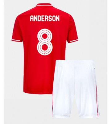 Nottingham Forest Elliot Anderson #8 Replika Babytøj Hjemmebanesæt Børn 2025-26 Kortærmet (+ Korte bukser)